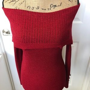 89 & Madison Women's Red Sweater